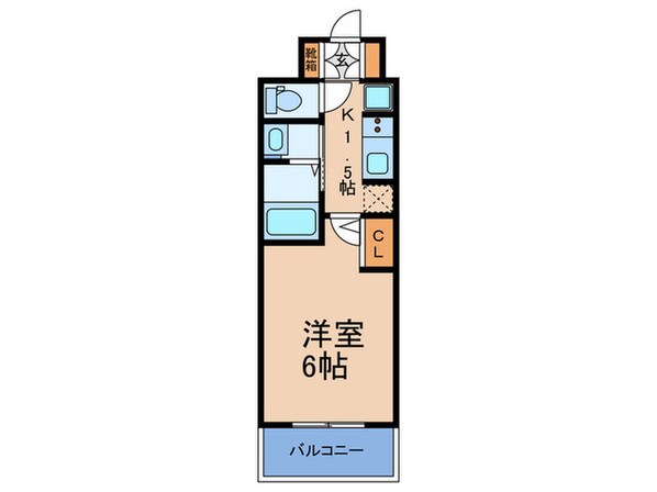 ｴｽﾃﾑｺｰﾄ難波ｻｳｽﾌﾟﾚｲｽⅦﾘｱﾝ(102)の物件間取画像